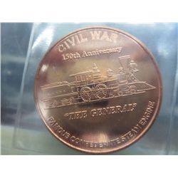 Copper Round, 1 oz. of 0.999 solid copper bullion