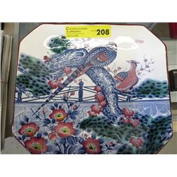 Hand painted dish, made in Japan 12" x 11"