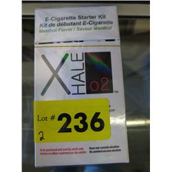 2 x X Hale E-Cigarette starter kits - menthol