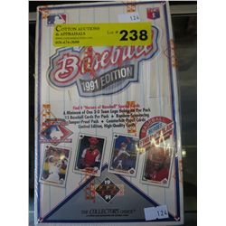 Factory sealed box of 1991 baseball cards