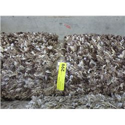 Multi colour brown shag area carpet 8' x 10'