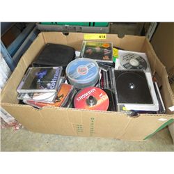 Case of music CDs.