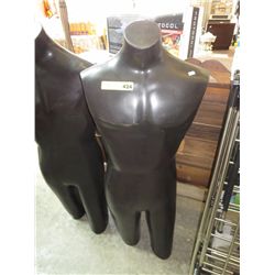 Male standing mannequin - black