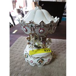 Christmas musical porcelain carousel