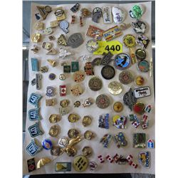 Collector pins, assorted
