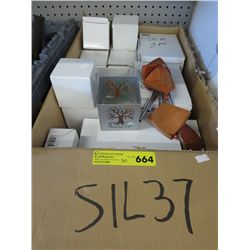 Case of new picture frames and candle holders