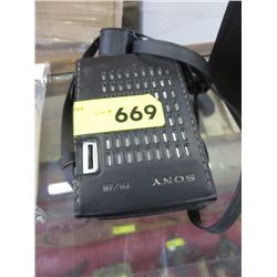 Vintage portable Sony transistor radio