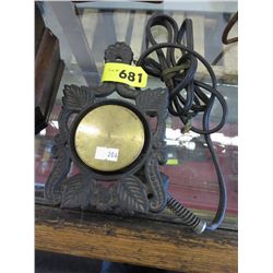 Vintage cast iron electric mini hotplate