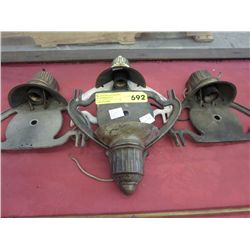 Set of 4 art deco wall sconces, circa 1930