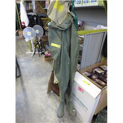 Rubber hip waders