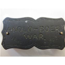 Carved stone 1902 plaque