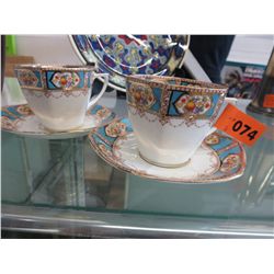 2 Sets of Foley Cup and Saucer bone China