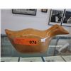Image 1 : Hand crafted Walnut Bird, Signed Lin