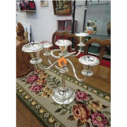 Silver plated 5 Armed Candelabra
