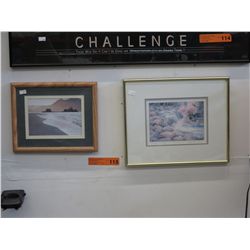 2 framed prints