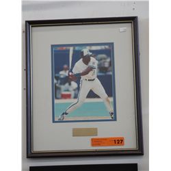 Framed baseball photo