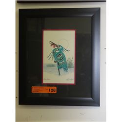 "Green Heron" by Richard Shorty - framed print