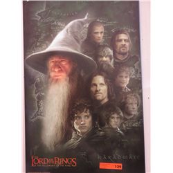 Lord of the Rings poster on board