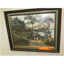 Vintage hand coloured photograph