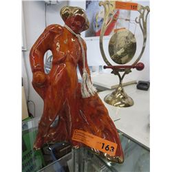 Vintage hand painted glazed matador