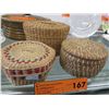 Image 1 : 3 Small vintage woven baskets