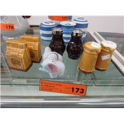 4 Sets of Collectible salt and pepper shakers