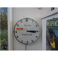 Vintage wall clock.  Replicated face. CJJC Just Jazz