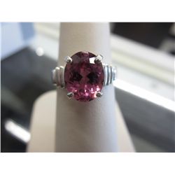 Pink Tourmaline Solitaire ring. Gemologist appraised at $800.00