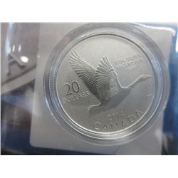 2014 Canada silver $20.00 coin