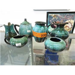 6 pieces of Blue Mountain Pottery