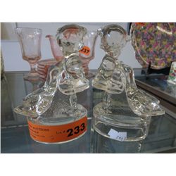 Pair of vintage candy dishes