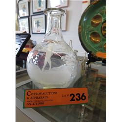 Vintage "Mary Gregory" glass vase