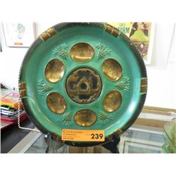 Vintage brass wall plaque made in Israel