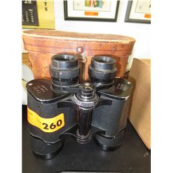 Rainbow binoculars with leather case