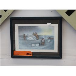 Framed Inuit print