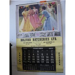 Vintage 1955 Dion Quintuplets calendar
