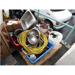 Pallet of misc. hardware & sinks