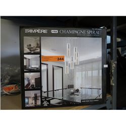 Dining room 5 shade chandelier. In box.