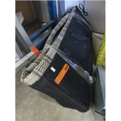 Large format plastic beach mat in bag