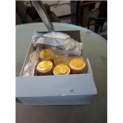 2 boxes of foil wrapped chocolate