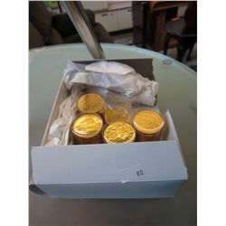 2 boxes of foil wrapped chocolate