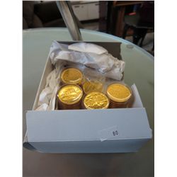 2 boxes of foil wrapped chocolate