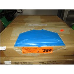 2 boxes of royal blue plastic bags