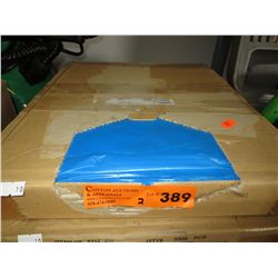 2 boxes of royal blue plastic bags