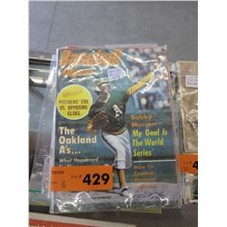 8 x 1970s Baseball Digest Magazines