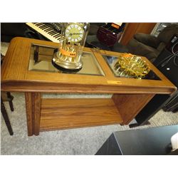Vintage mirror top console table