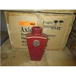 Case of ceramic vases
