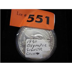 1980 Olympic silver coin - CCCP