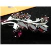 Image 1 : Pin & pendant - red crystal/garnet ?