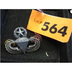 American Airborne jump pin - parachute & wing